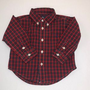 BABY Ralph Lauren Long Sleeve Button Down Shirt Size 12 Months